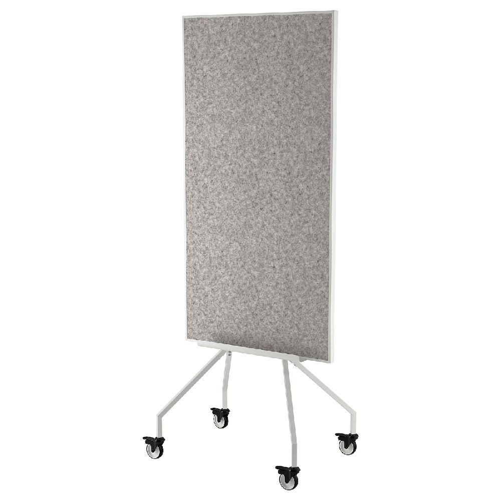 IKEA ELLOVEN Schreib-/Notiztafel auf Rollen weiß 70x180 cm 50% Rabatt mit kostenlosem Versand