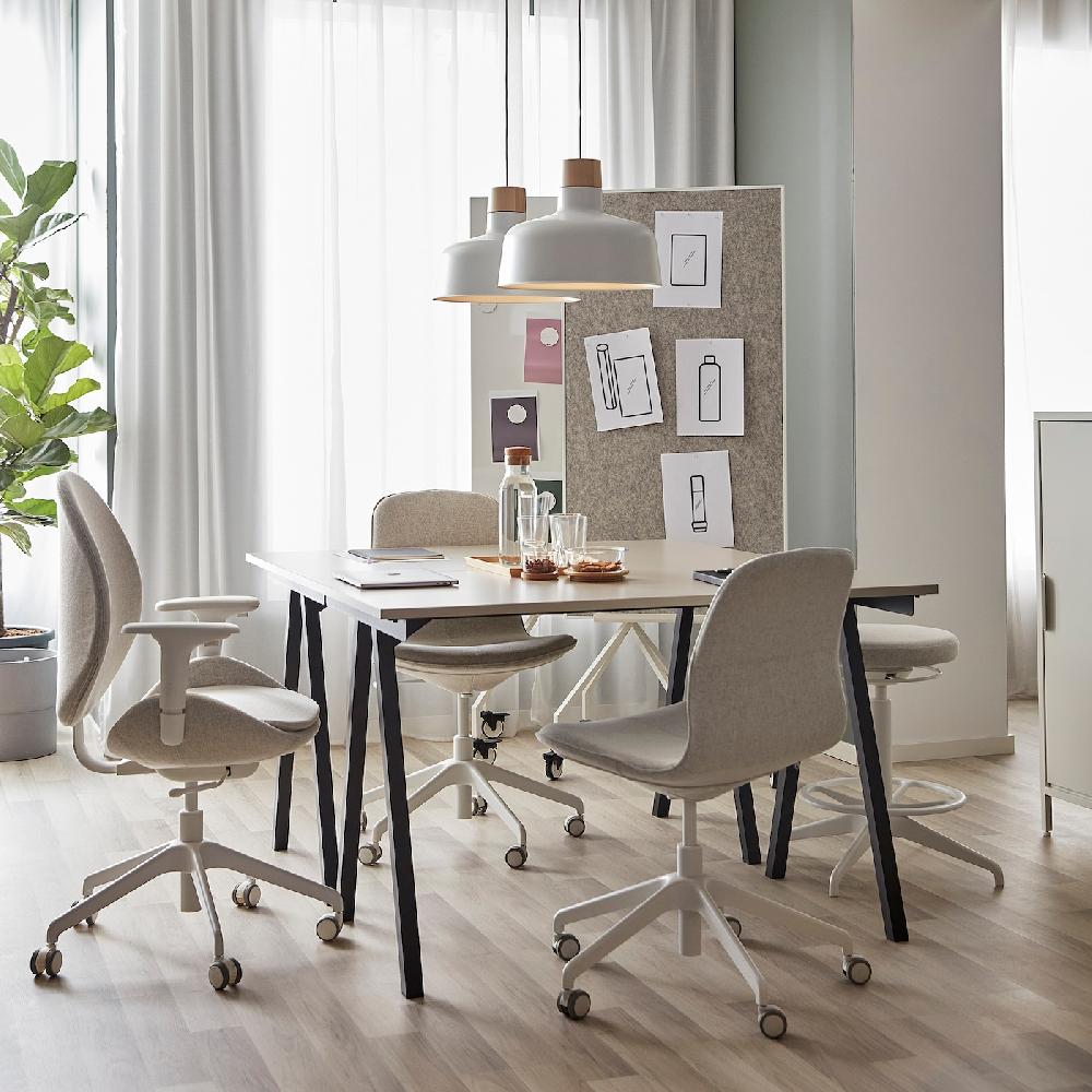 IKEA ELLOVEN Schreib-/Notiztafel auf Rollen weiß 70x180 cm 50% Rabatt mit kostenlosem Versand