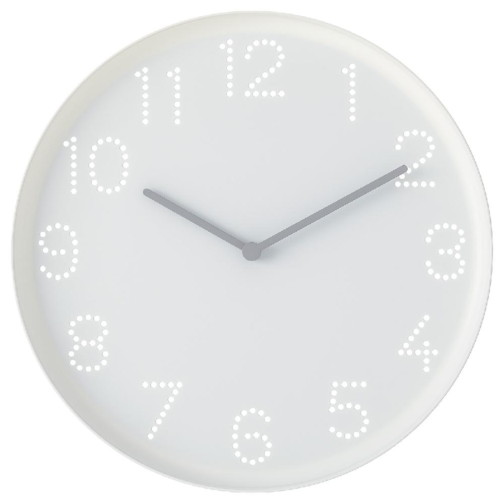 IKEA TROMMA Wanduhr weiß 25 cm Clearance-Verkauf