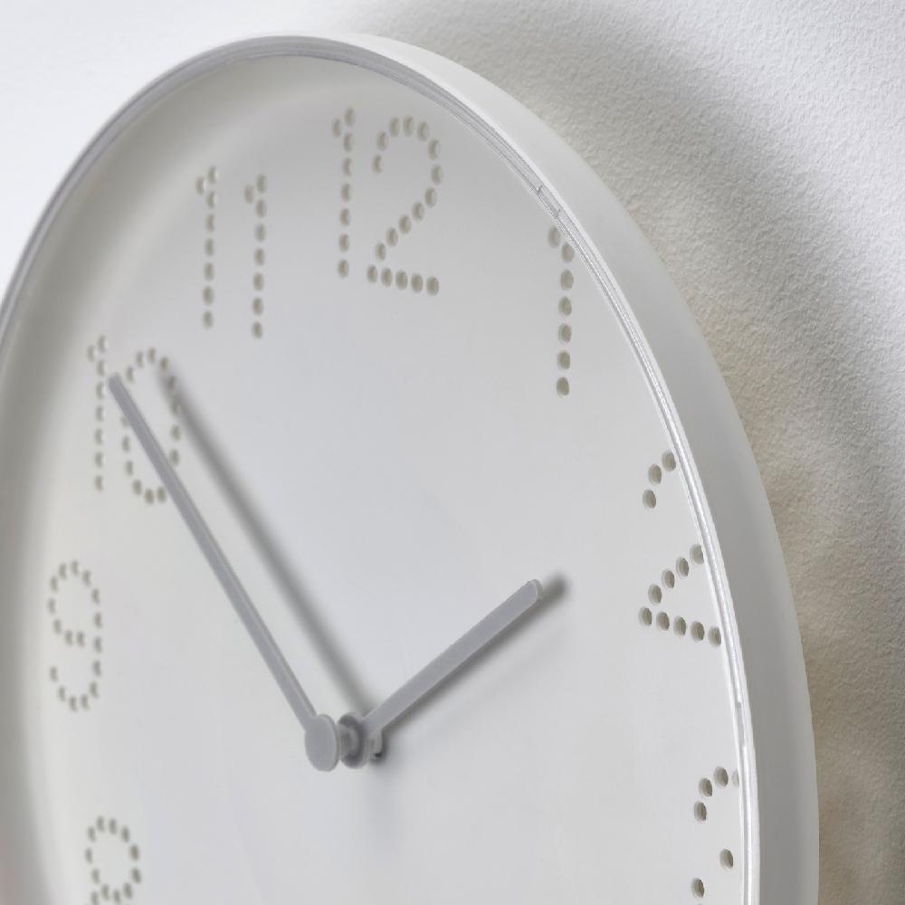 IKEA TROMMA Wanduhr weiß 25 cm Clearance-Verkauf