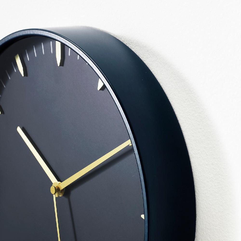 IKEA SKÄRIG Wanduhr blau 26 cm Im Verkauf
