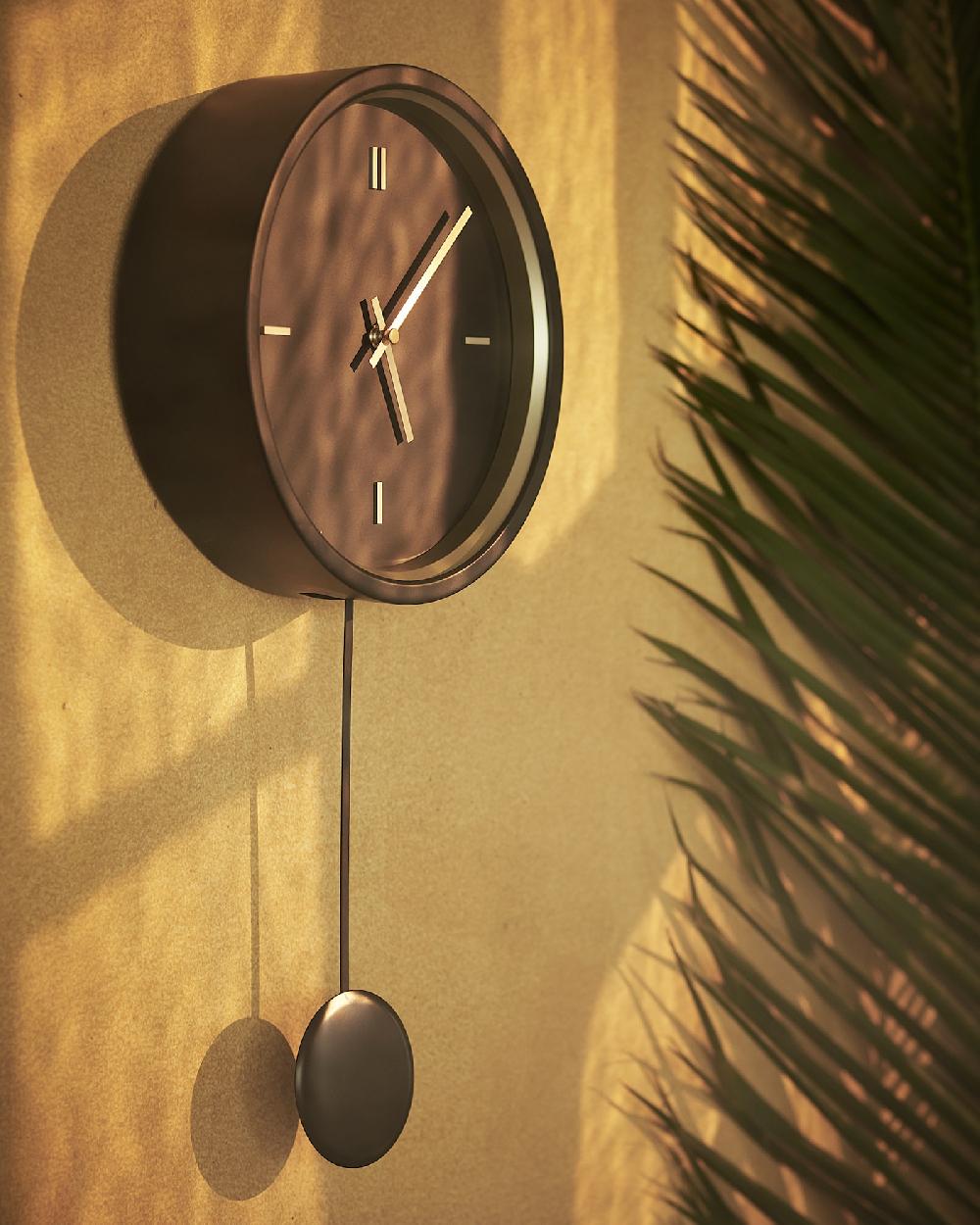 IKEA STURSK Wanduhr schwarz 26 cm 50% Rabatt für begrenzte Zeit