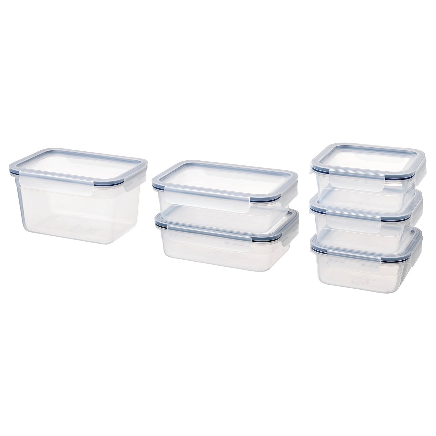 IKEA IKEA 365+ Dose mit Deckel 6er-Set Kunststoff