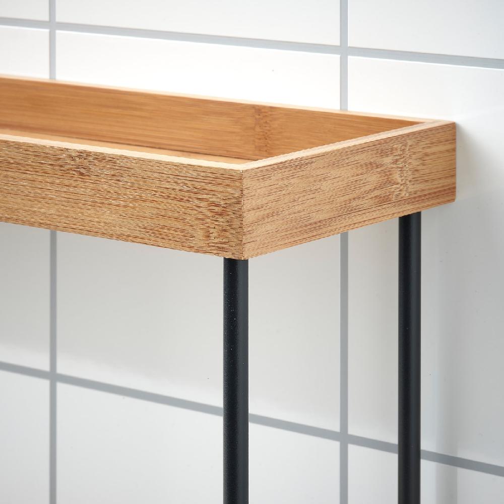 IKEA NÅLBLECKA Miniregal für Arbeitsplatte Metall/Bambus 38x13x28 cm Hotsell