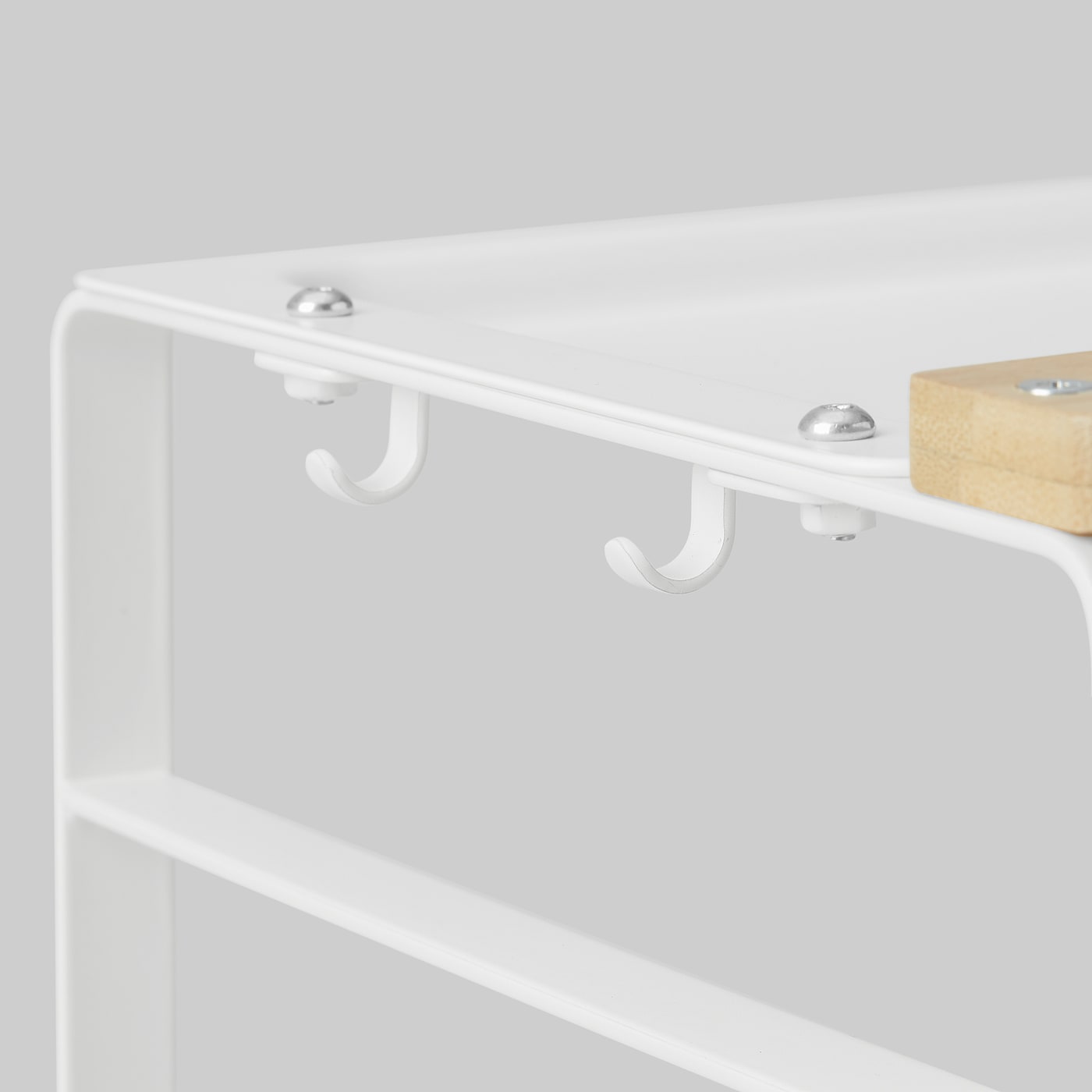 IKEA AVSTEG Miniregal für Arbeitsplatte Bambus/weiß 40x21 cm Günstiger Verkauf