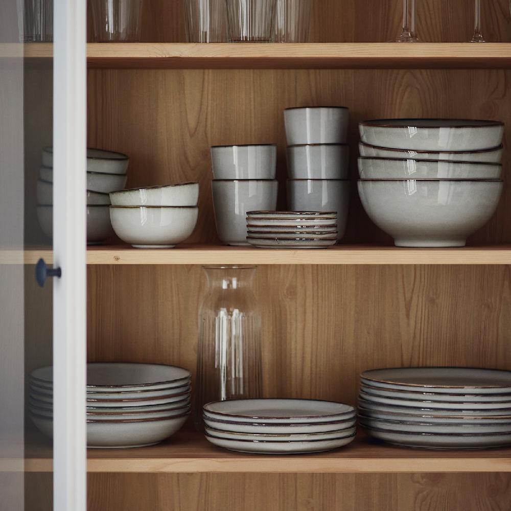 IKEA GLADELIG Service 18-tlg. grau Sonderangebot