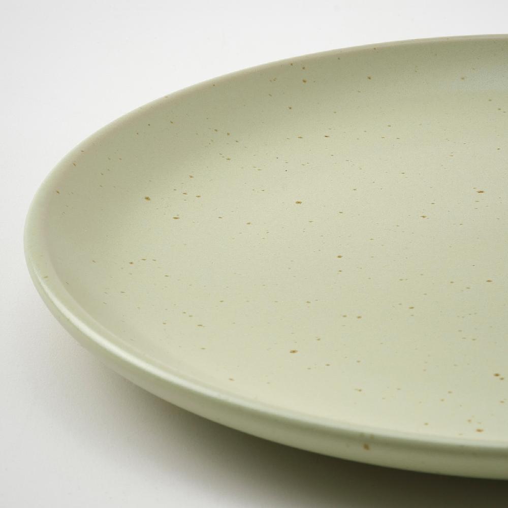 IKEA MOSSMAL Dessertteller Punkte/hellgrün 18 cm Günstig kaufen