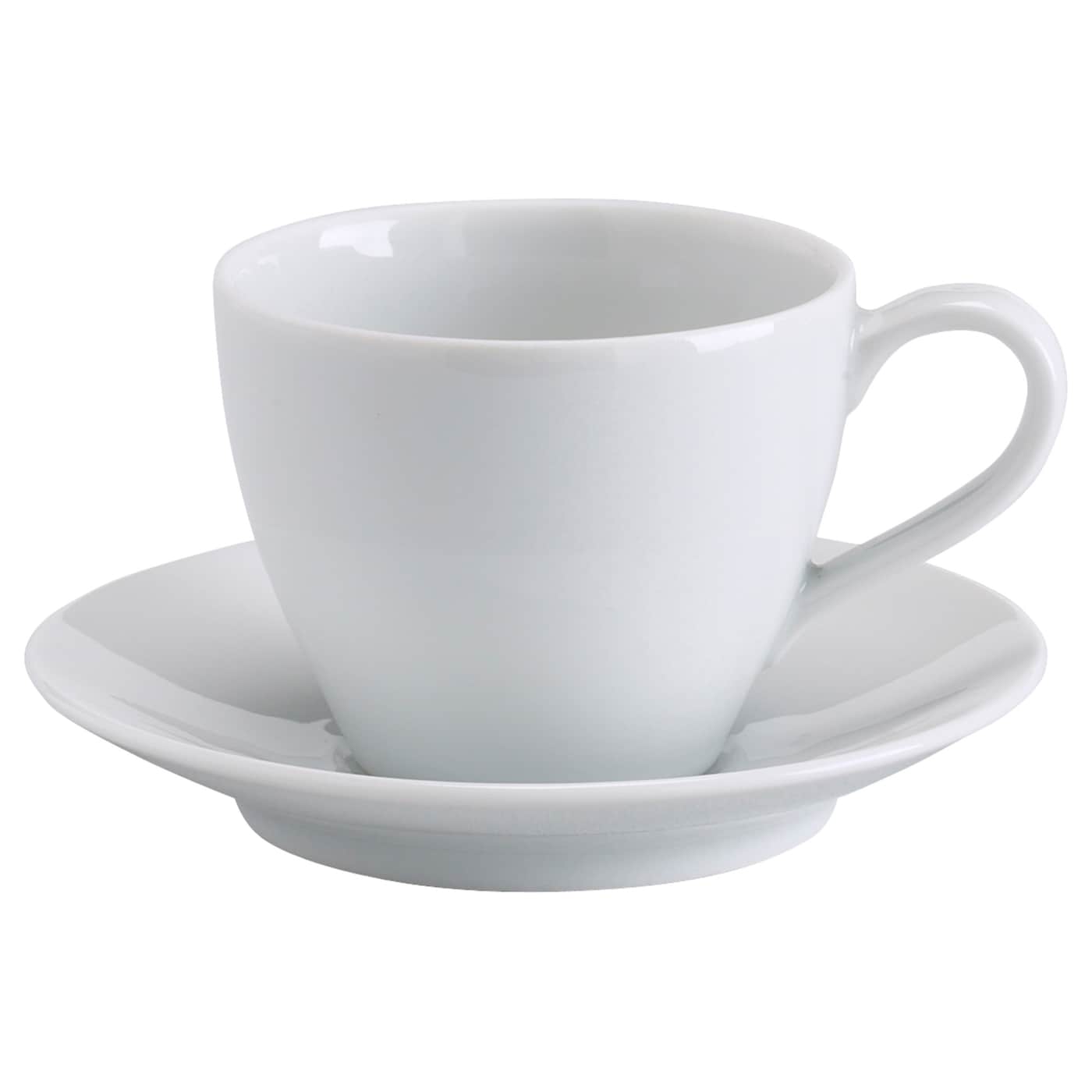 IKEA VÄRDERA Kaffeetasse und Untertasse weiß 20 cl Osterangebot