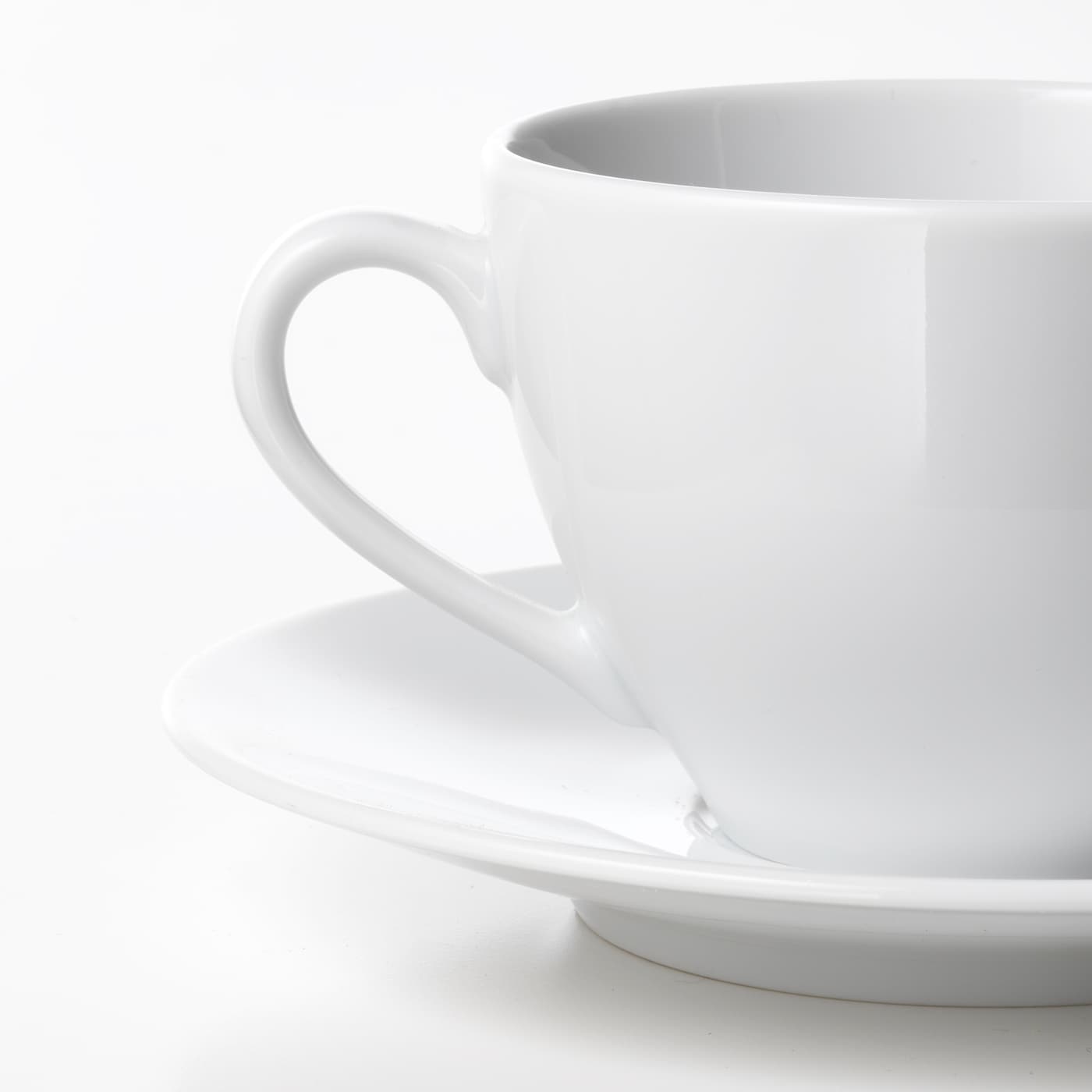 IKEA VÄRDERA Kaffeetasse und Untertasse weiß 20 cl Osterangebot