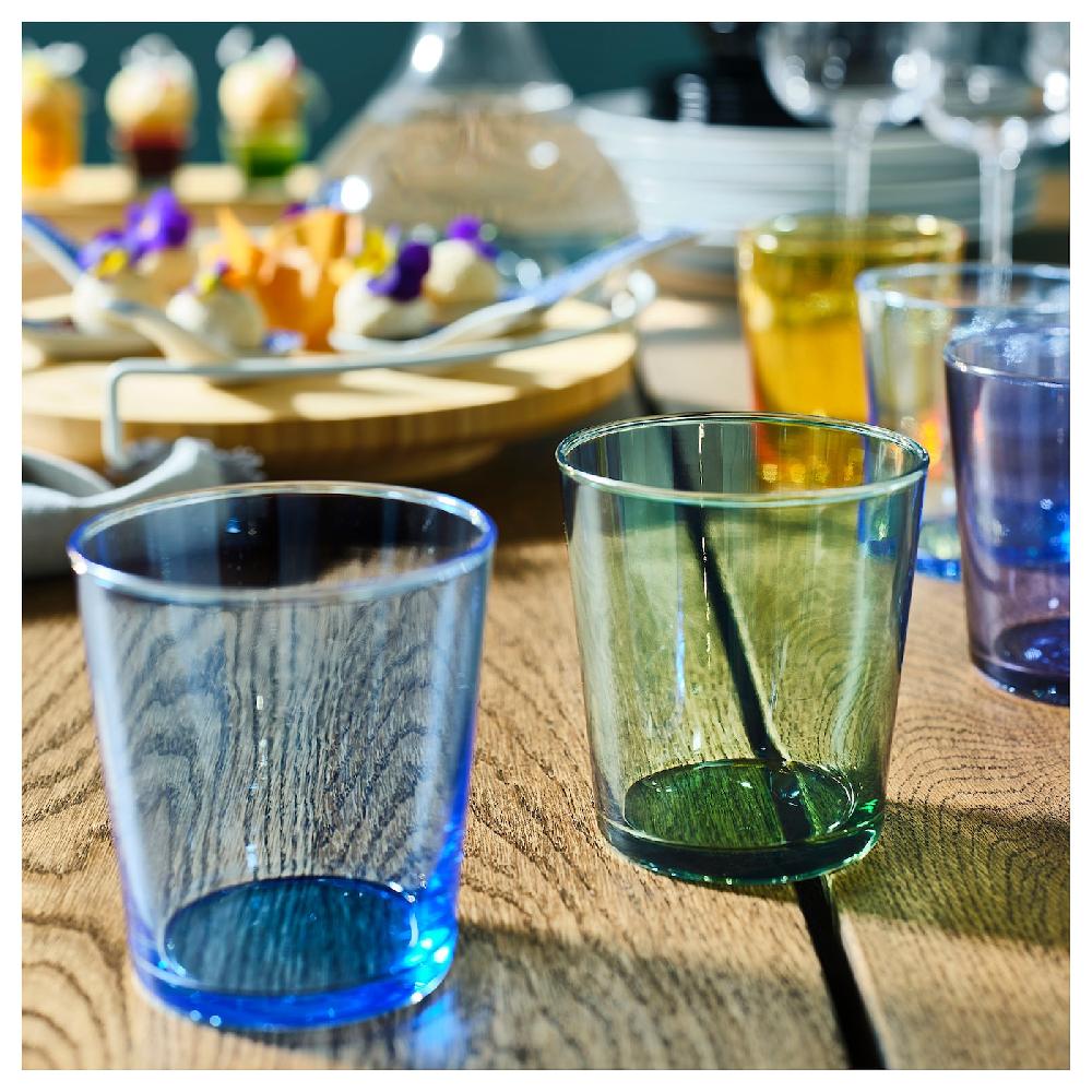 IKEA PAPPERSBJÖRK Glas versch. Farben 30 cl Räumungsverkauf