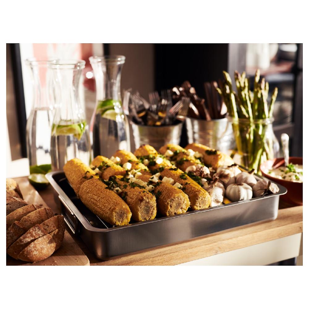 IKEA KONCIS Ofenform mit Rost Edelstahl 40x32 cm Wochenangebot