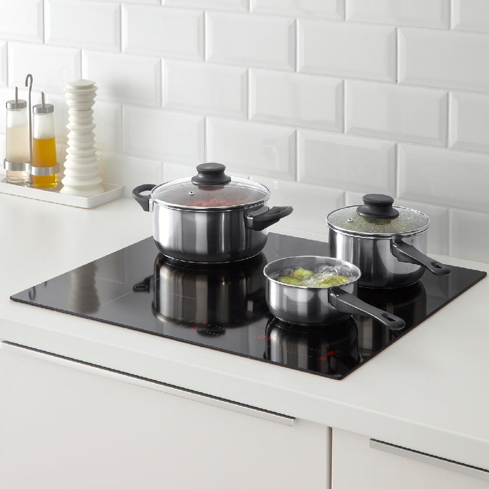 IKEA ANNONS Kochgeschirr 5-tlg. Glas/Edelstahl Letzte 3 Tage