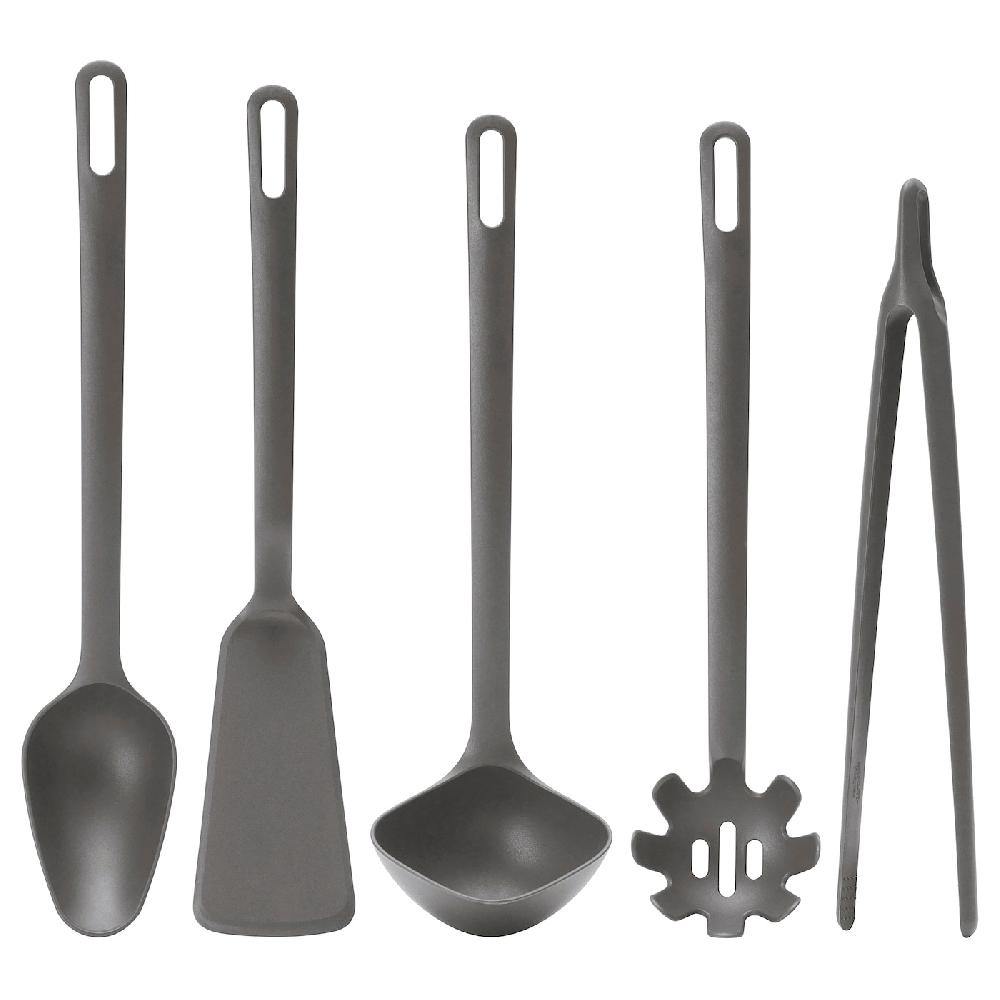 IKEA FULLÄNDAD Küchenutensilien 5-tlg. grau