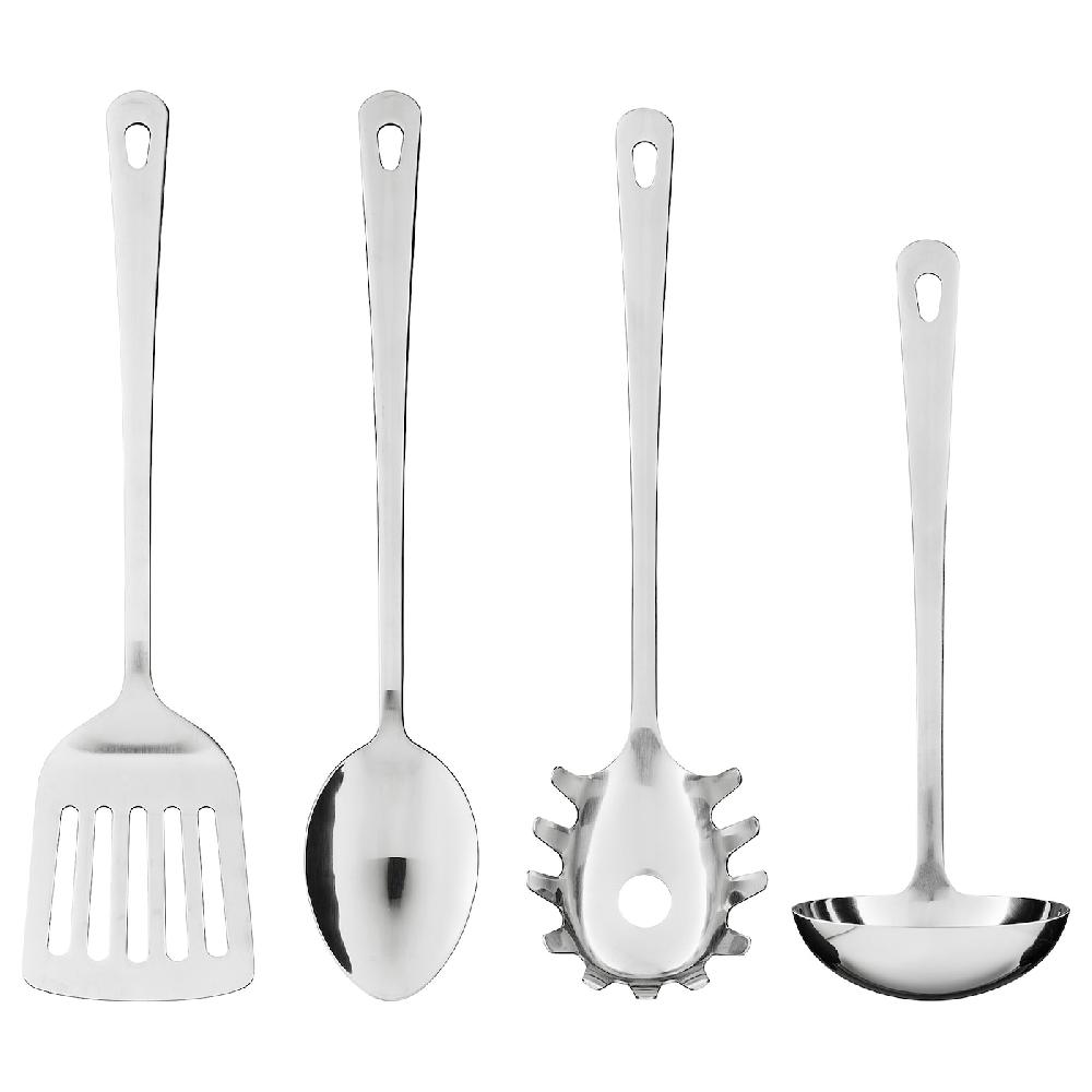 IKEA GRUNKA Küchenutensilien 4-tlg. Edelstahl Bis zu 50% Rabatt