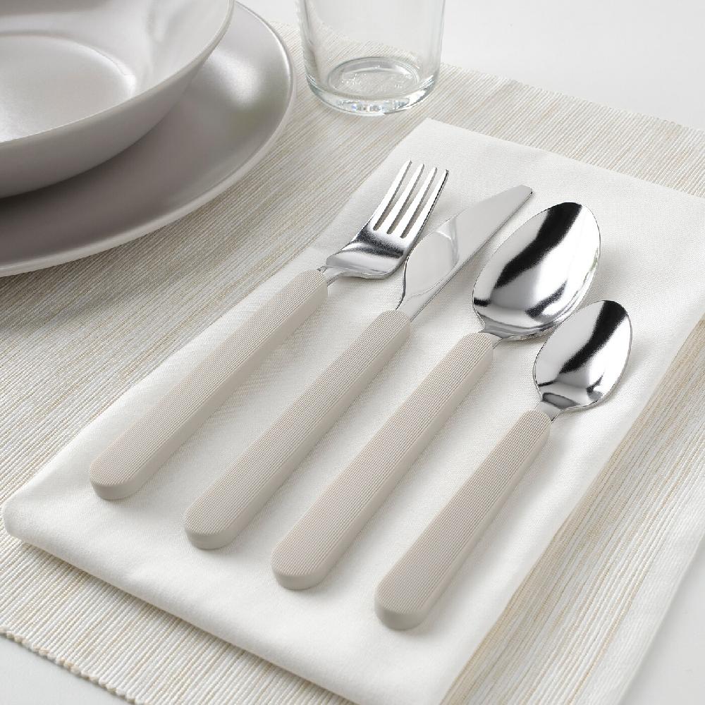 IKEA UPPHÖJD Besteck 16-tlg. beige Clearance-Verkauf