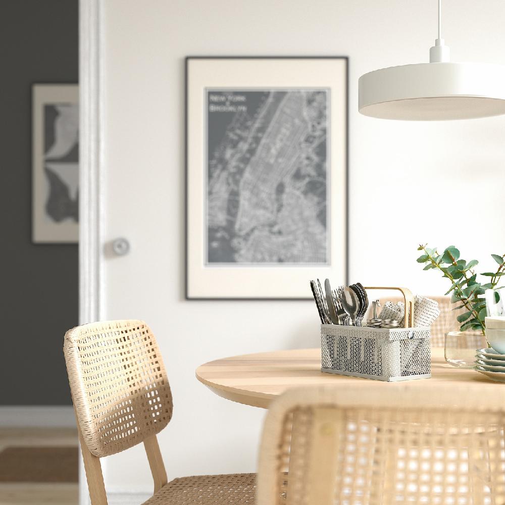 IKEA VIMPELFISK Besteck 24-tlg. mit Halter Edelstahl Bambus/elfenbeinweiß Fabrikladen