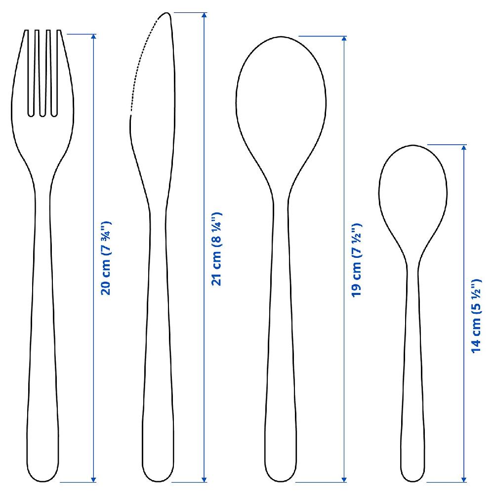 IKEA FÖRNUFT Besteck 24-tlg. roségoldfarben Black Friday Preise