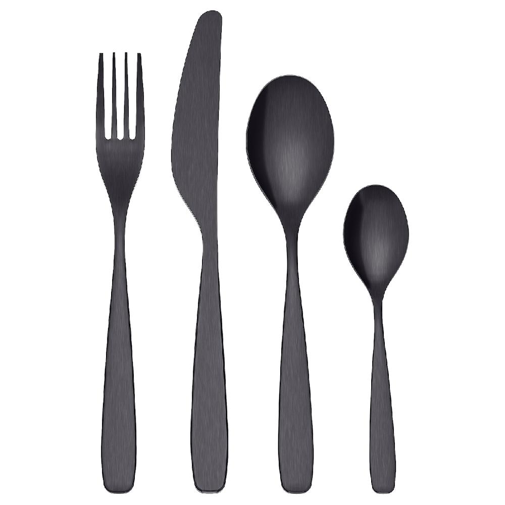 IKEA TILLAGD Besteck 24-tlg. schwarz 50% Rabatt für begrenzte Zeit