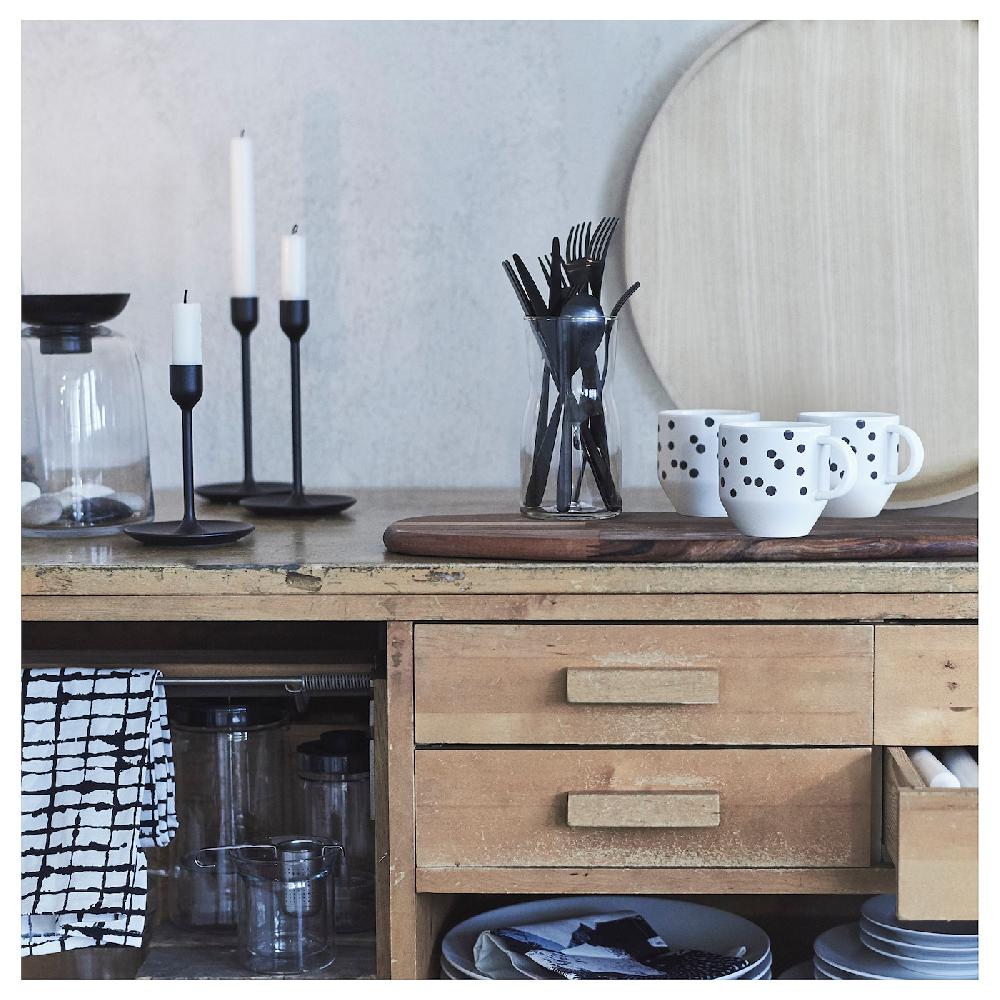 IKEA TILLAGD Besteck 24-tlg. schwarz 50% Rabatt für begrenzte Zeit