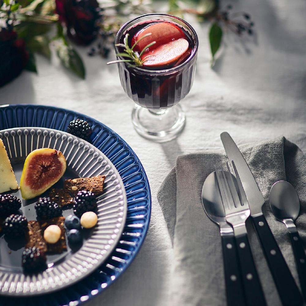 IKEA LIVNÄRA Besteck 24-tlg. schwarz im Angebot