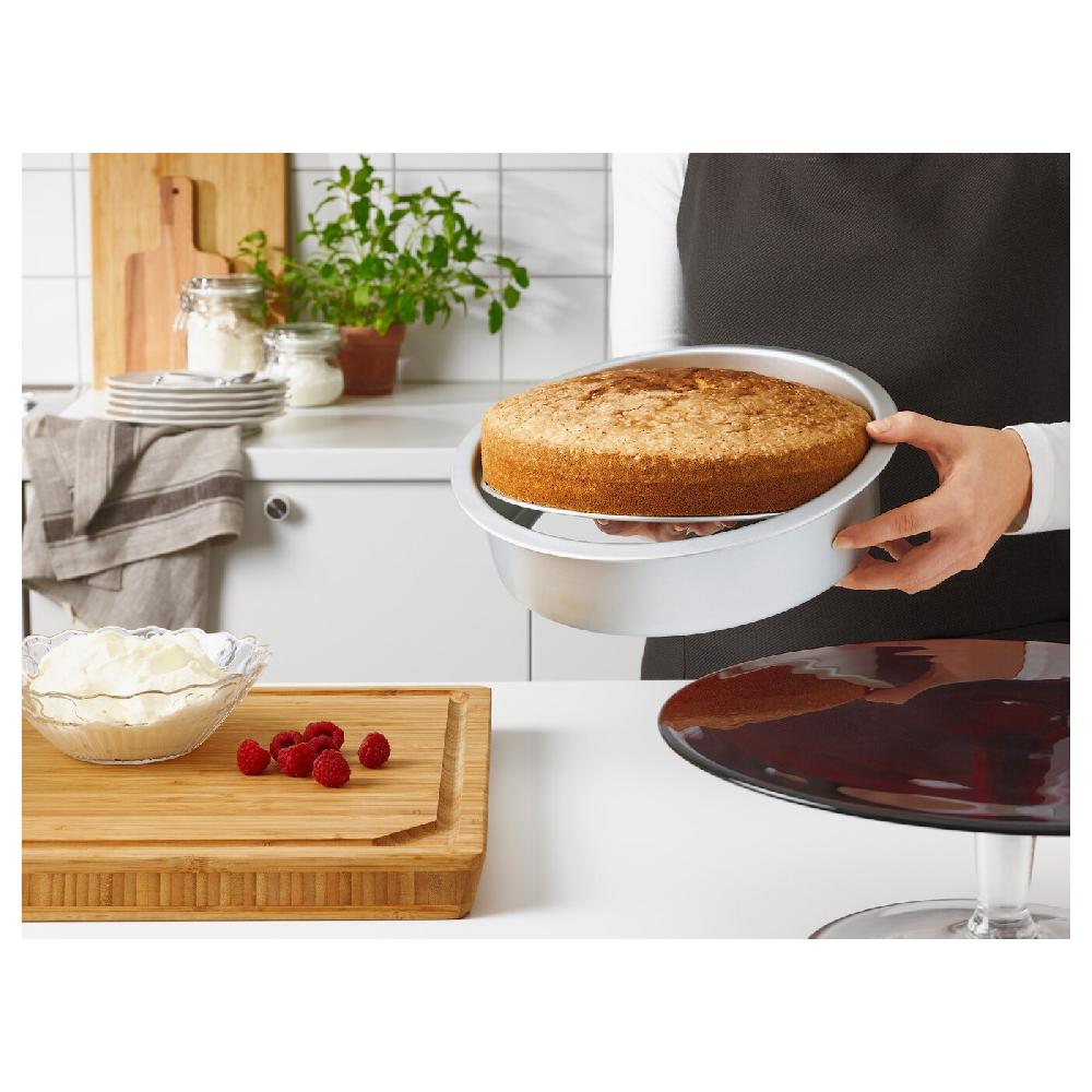 IKEA VARDAGEN Kuchenform mit Wechselboden silberfarben Versandkostenfrei