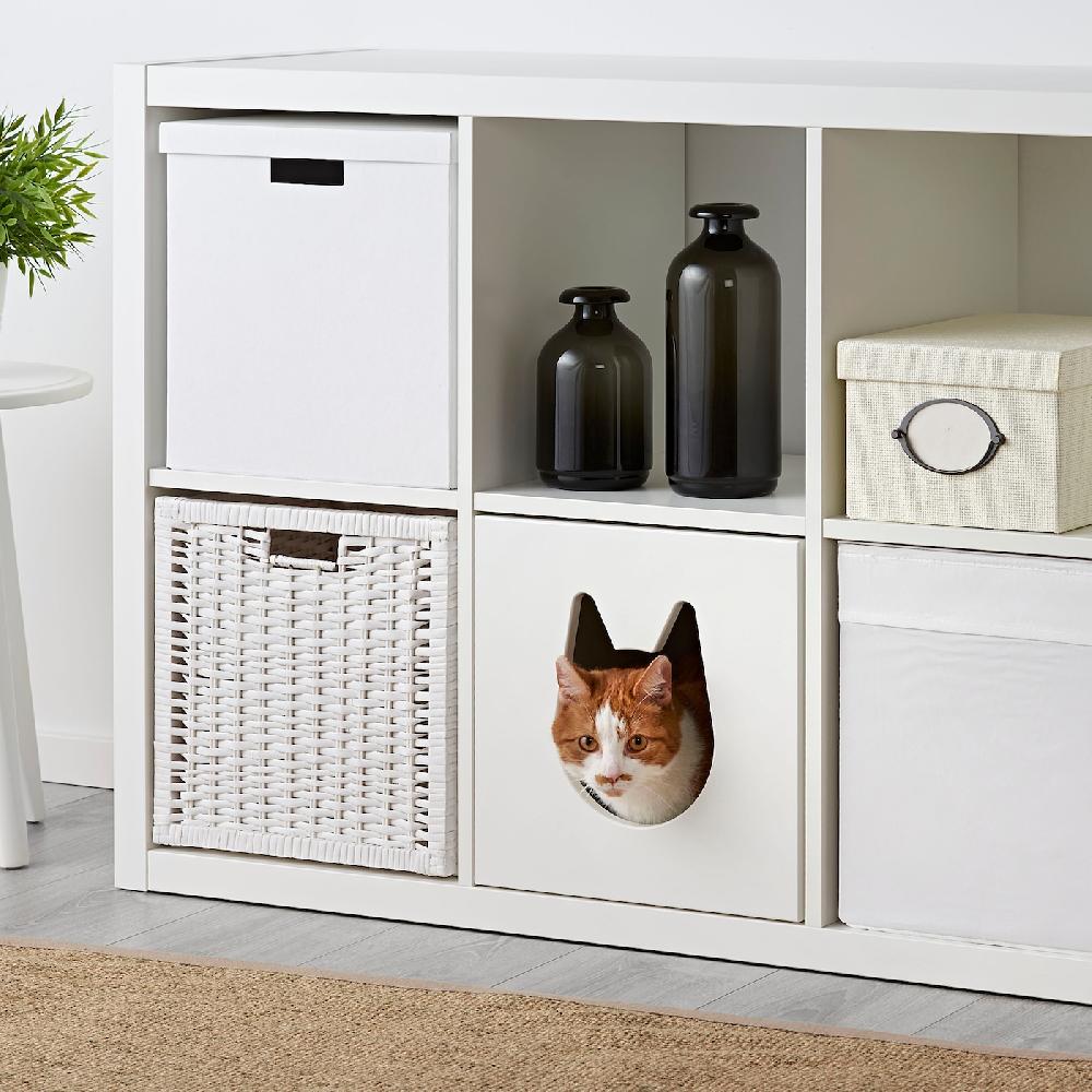IKEA KALLAX Katzenhaus weiß 33x33 cm Preisnachlass