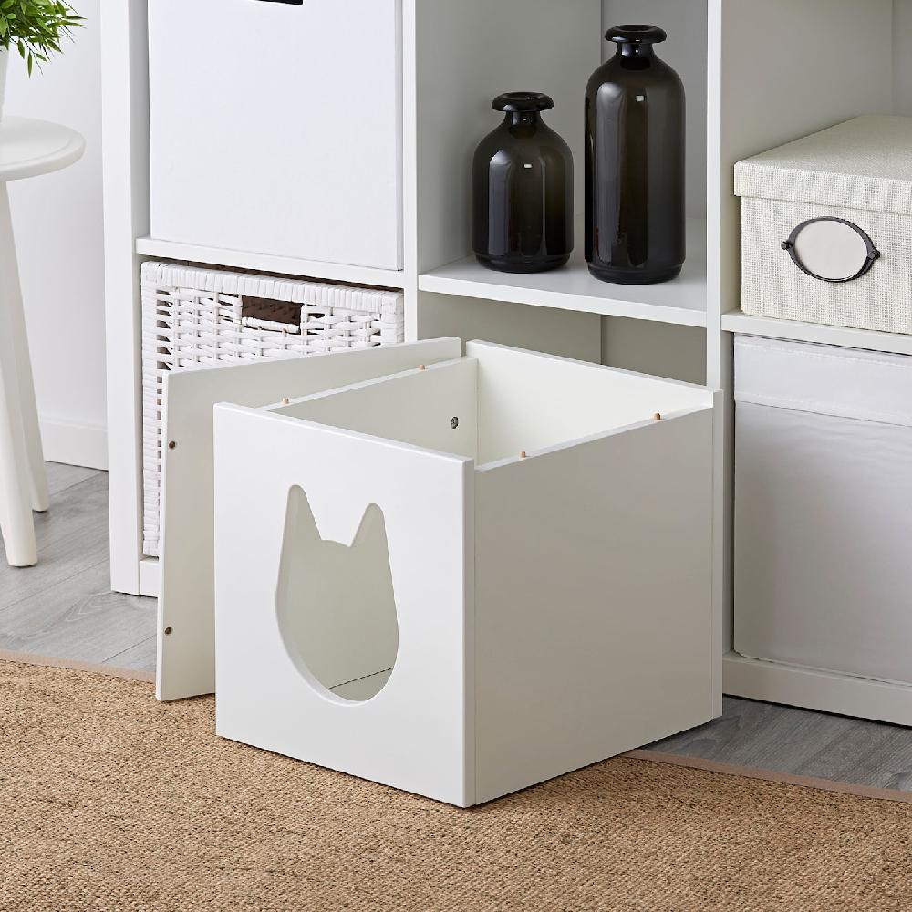 IKEA KALLAX Katzenhaus weiß 33x33 cm Preisnachlass