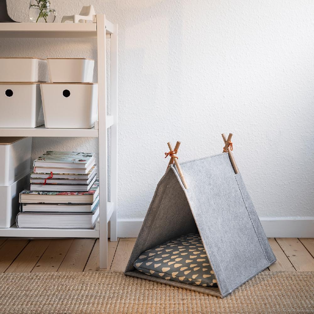 IKEA UTSÅDD Katzenhaus grau/Filz Black Friday