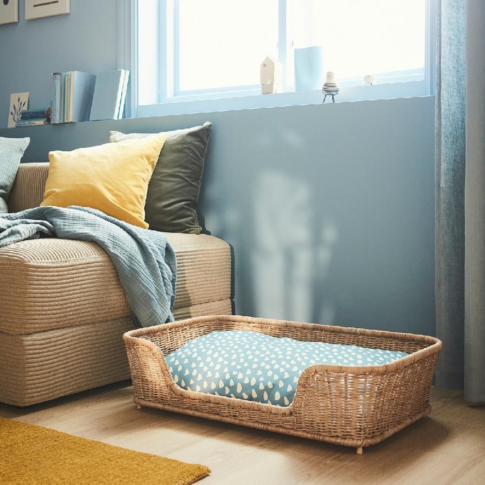 IKEA UTSÅDD Kissen für Haustier blau 48x75 cm Online Outlet