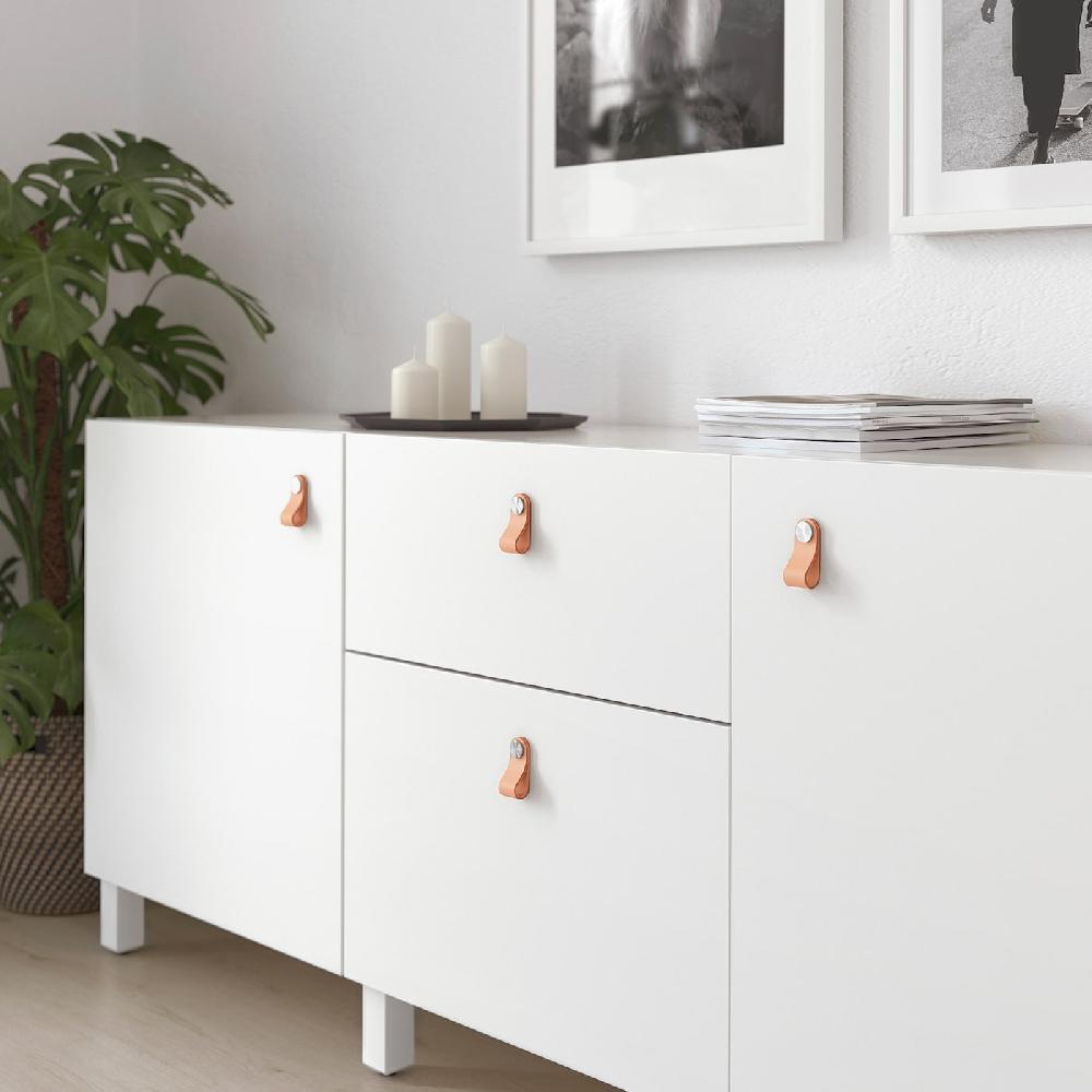 IKEA ÖSTERNÄS Ledergriff gegerbtes Leder 65 mm Neueste Stile