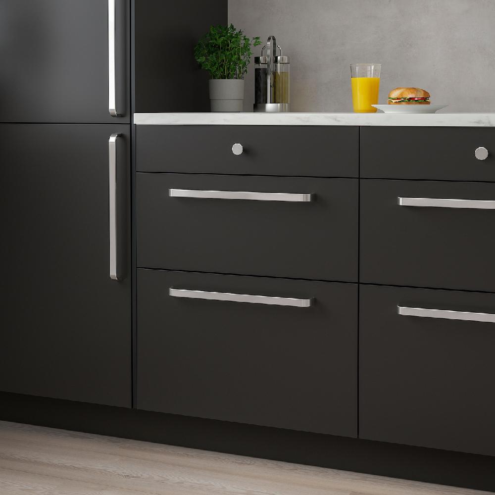 IKEA KALERUM Knopf stahlfarben 30 mm Vierteljährliche Förderung