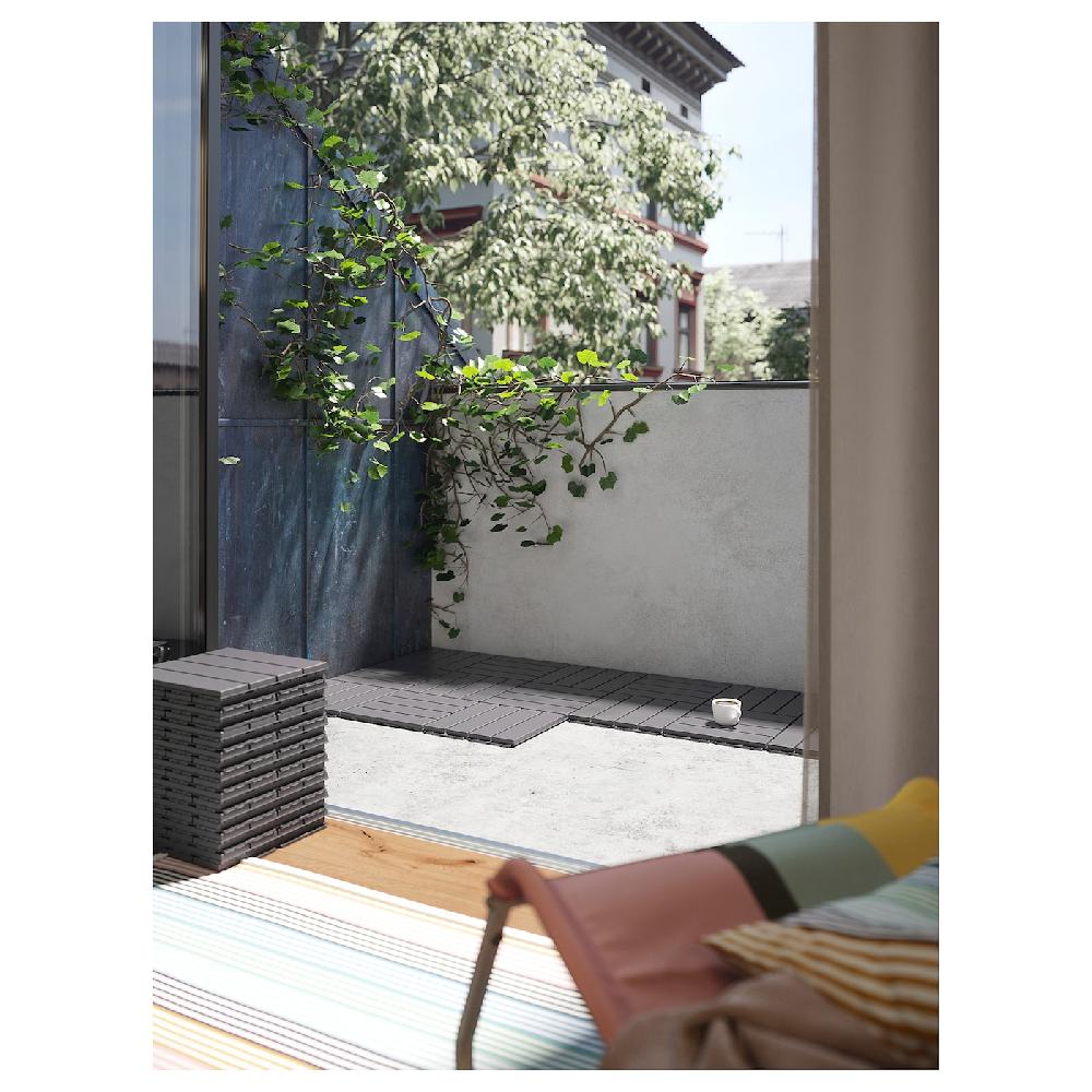 IKEA RUNNEN Bodenrost/außen dunkelgrau 0.81 m² Clearance-Verkauf