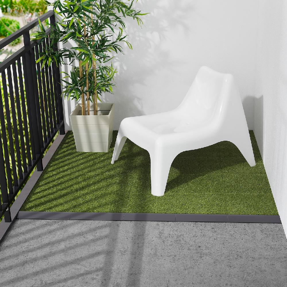 IKEA RUNNEN Kantenleiste für Bodenrost/außen dunkelgrau 4 Stück Speichern exportieren