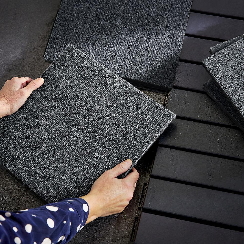 IKEA RUNNEN Bodenrost/außen textil dunkelgrau 0.81 m² 50% Rabatt für begrenzte Zeit