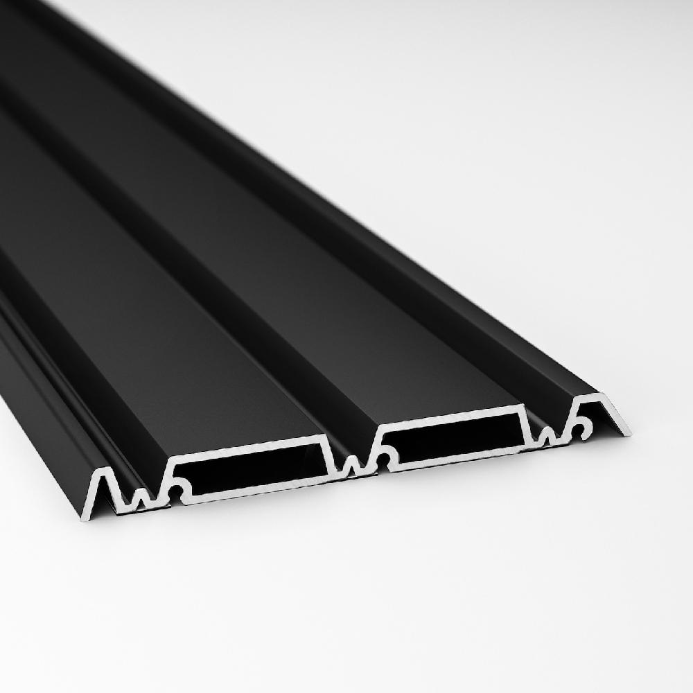 IKEA SKYTTA Schiene für Rahmen f Schiebetür 3-läufig schwarz Vatertagsangebot