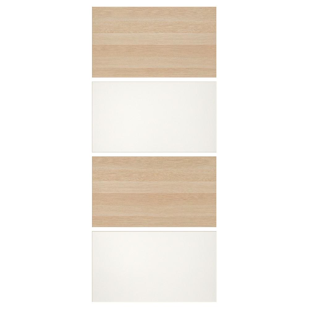 IKEA MEHAMN 4 Paneele f Schiebetürrahmen Eicheneff wlas/weiß 100x236 cm Große Rabatte