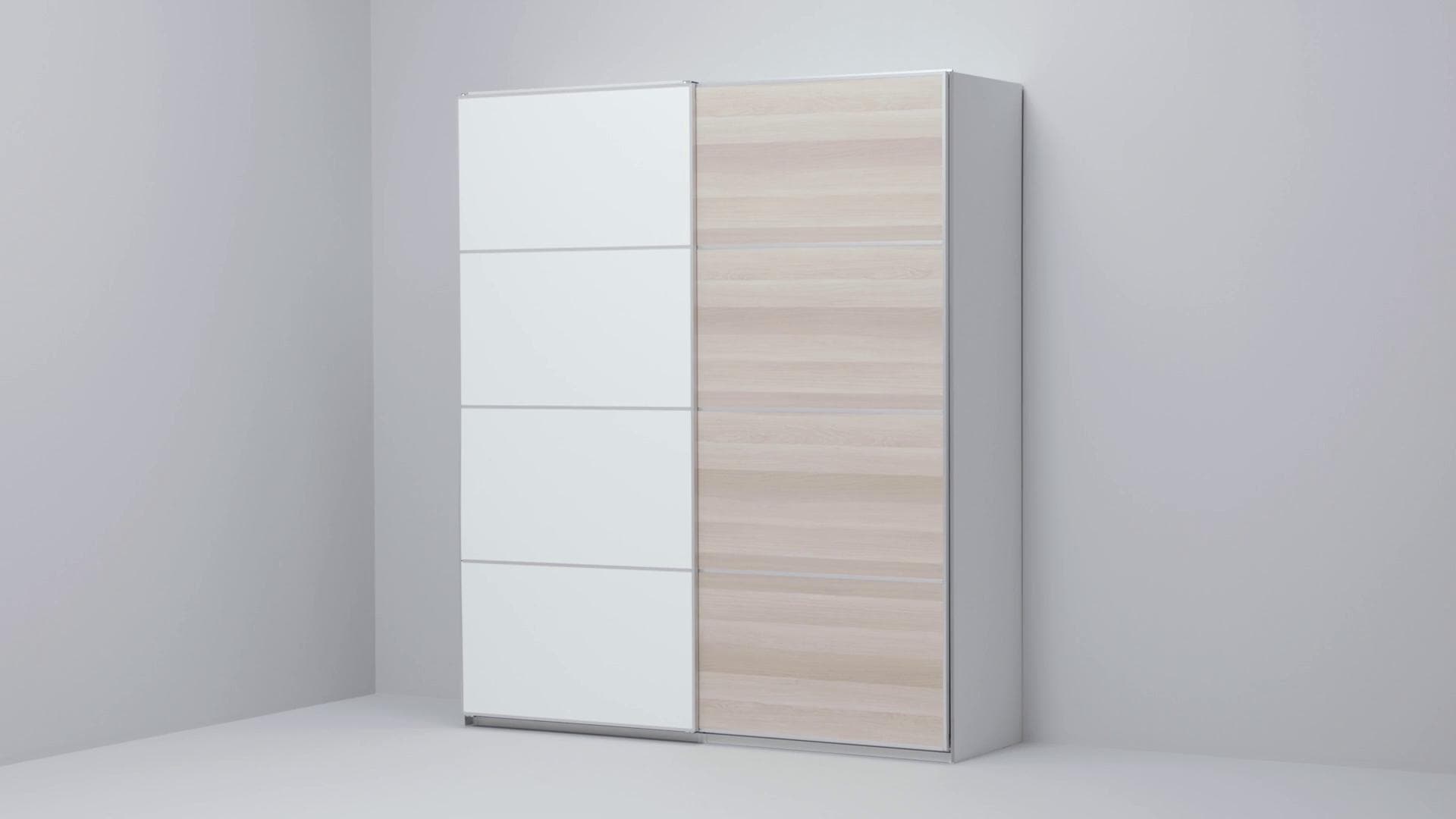IKEA MEHAMN 4 Paneele f Schiebetürrahmen Eicheneff wlas/weiß 100x236 cm Große Rabatte