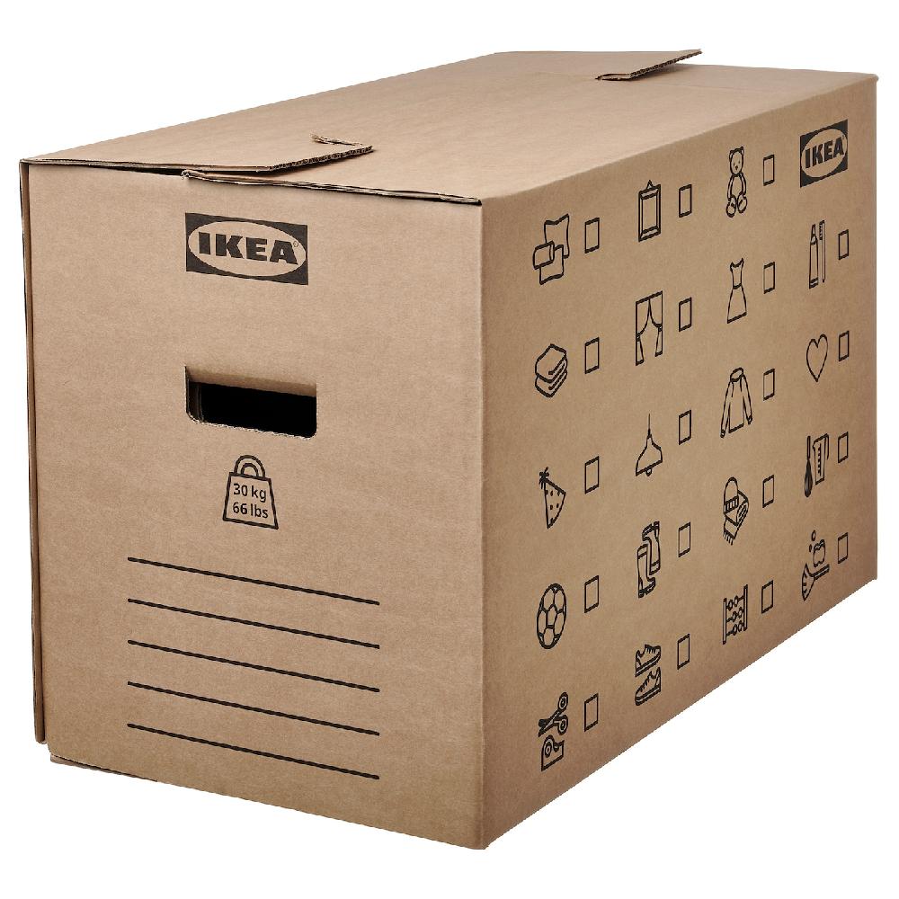 IKEA DUNDERGUBBE Umzugskarton braun 64x34x40 cm/80 l Neuheiten