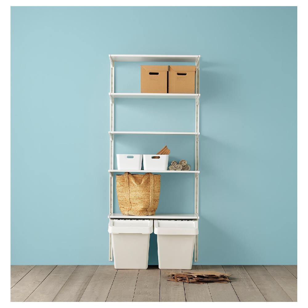 IKEA PAPPIS Box mit Deckel braun 25x34x26 cm Saisonale Angebote