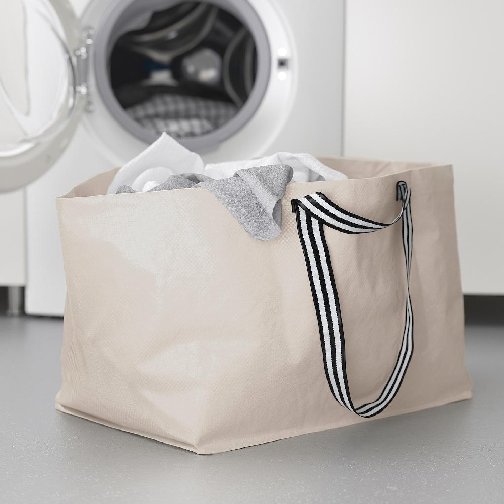 IKEA GÖRSNYGG Tasche groß hellbeige 57x37x39 cm/71 l Sonderangebote