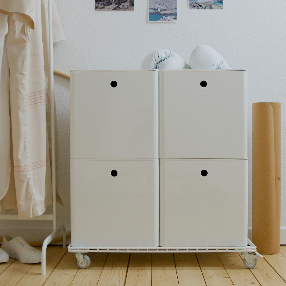 IKEA INVALLNING Servierwagen für Boxen weiß 68x39 cm Riesige Ersparnisse