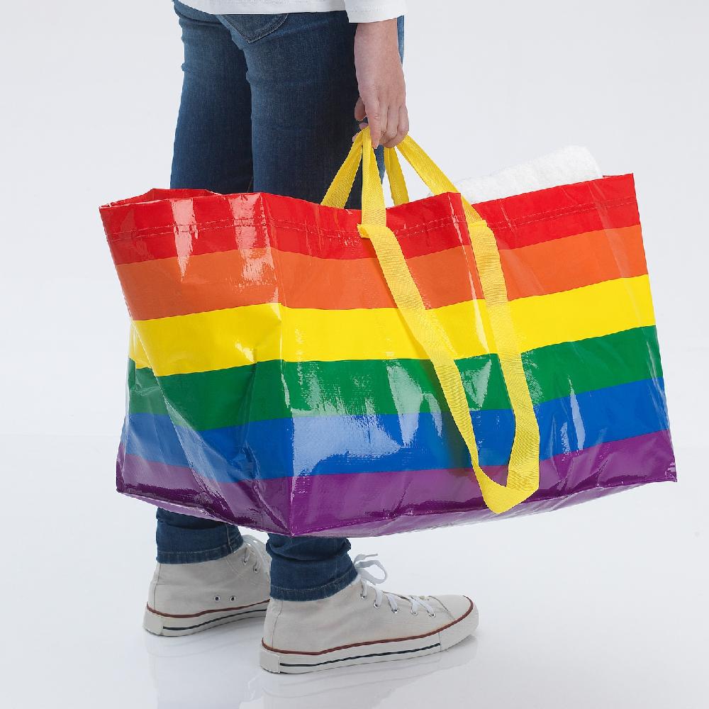 IKEA STORSTOMMA Tasche groß bunt 71 l Kostenlose Rückgabe