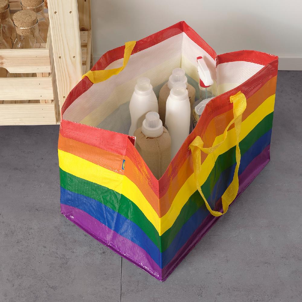 IKEA STORSTOMMA Tasche groß bunt 71 l Kostenlose Rückgabe