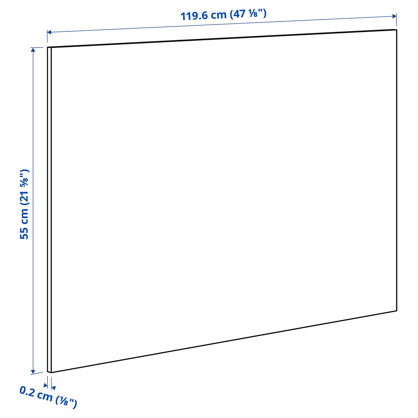 IKEA LYSEKIL Wandpaneel doppelseitig weiß marmoriert/Terrazzomuster 119.6x55 cm JETZT KAUFEN