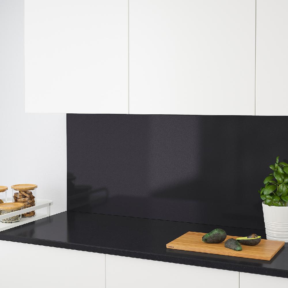 IKEA RÅHULT Wandpaneel maßgefertigt schwarz Steinmuster/Quarzkomposit 1 m²x1.2 cm Bis zu 65% Rabatt