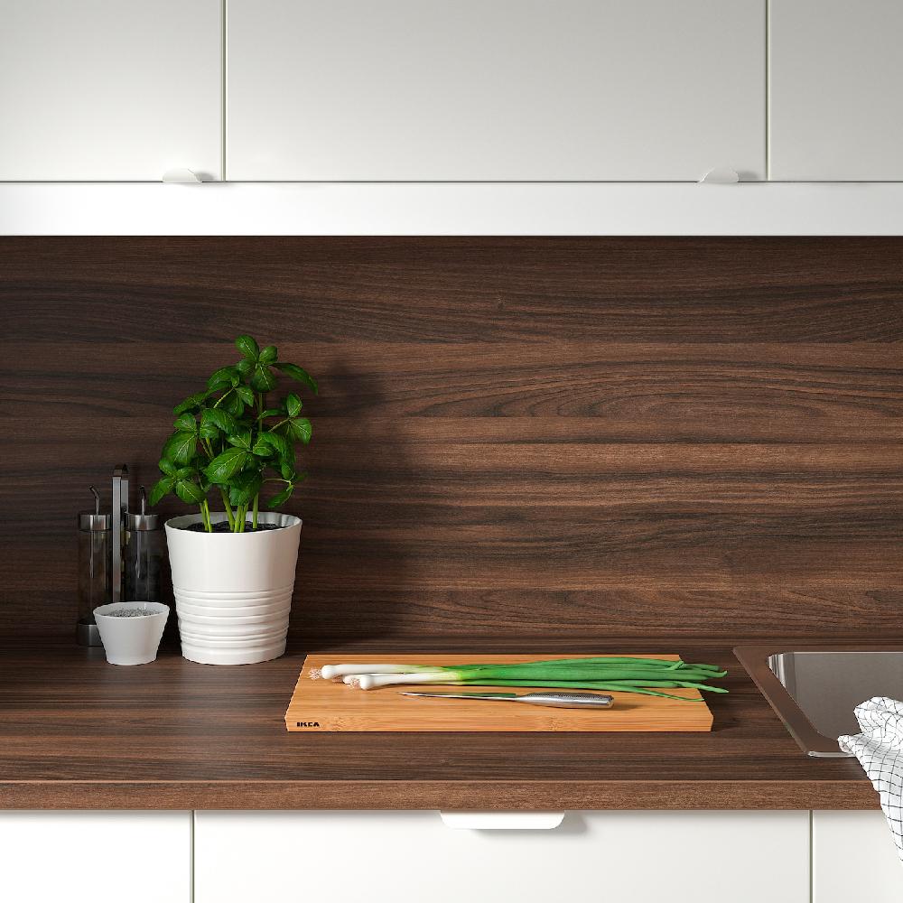 IKEA SIBBARP Wandpaneel maßgefertigt braun Nussbaumnachbildung/Laminat 1 m²x1.3 cm Sonderangebot der Fabrik