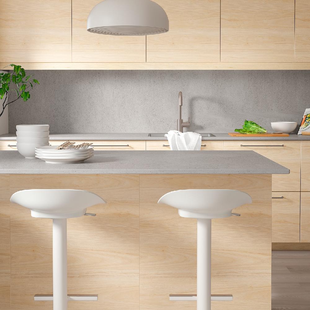 IKEA RUNSBÄCK Wandpaneel maßgefertigt Betonmuster matt/Porzellankomposit 1 m²x1.2 cm Kostenloser Versand international