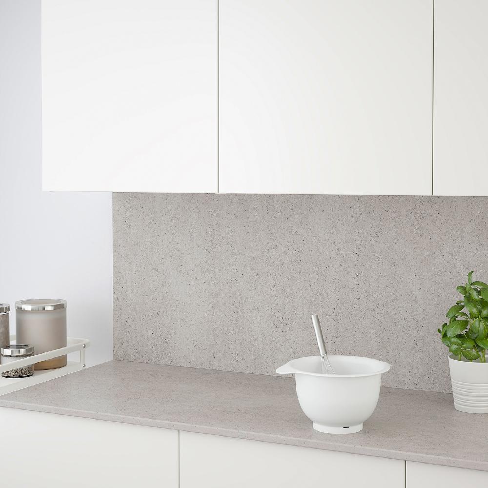 IKEA RUNSBÄCK Wandpaneel maßgefertigt Betonmuster matt/Porzellankomposit 1 m²x1.2 cm Kostenloser Versand international