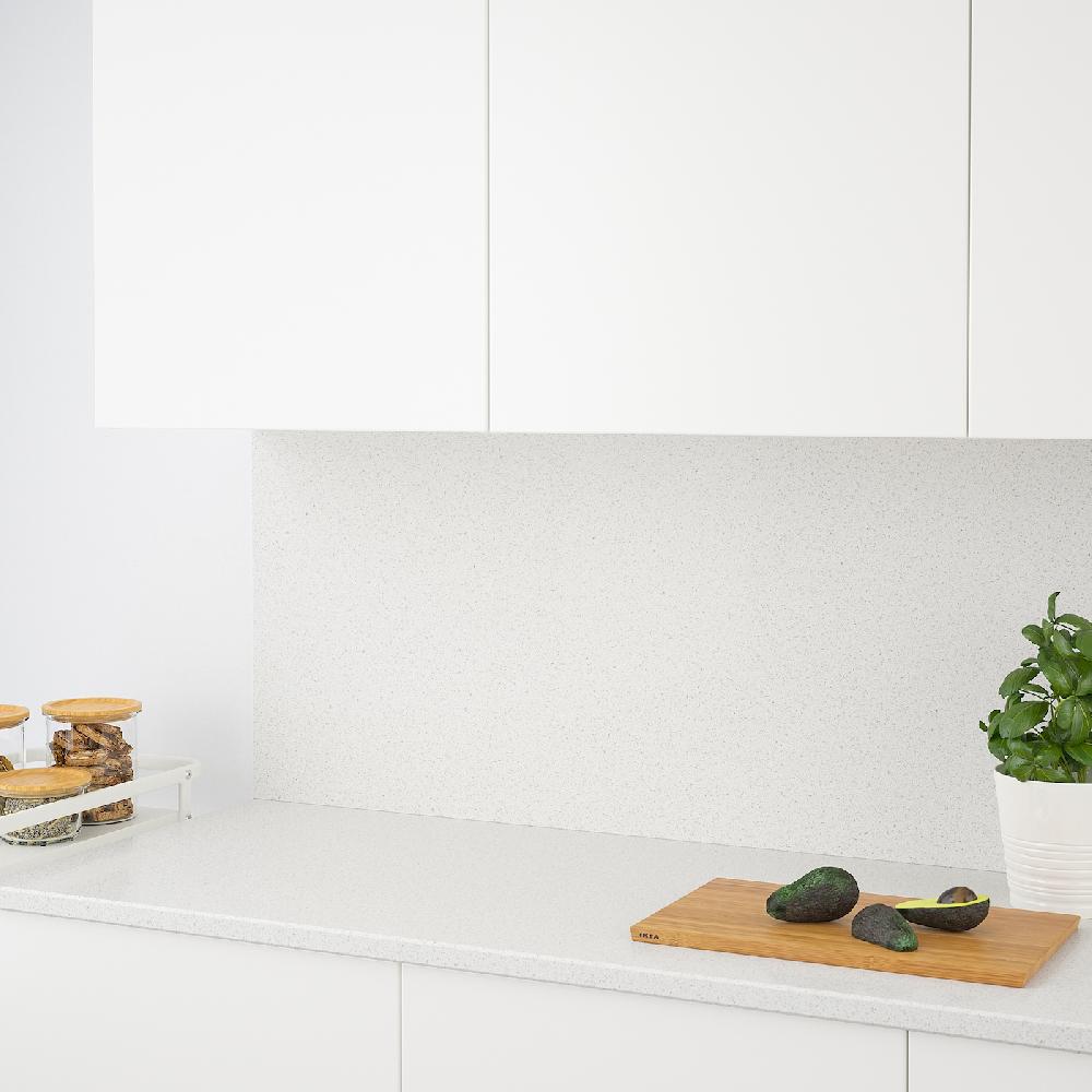 IKEA RÅHULT Wandpaneel maßgefertigt weiß Quarzmuster/Quarzkomposit 1 m²x1.2 cm Fabrikladen