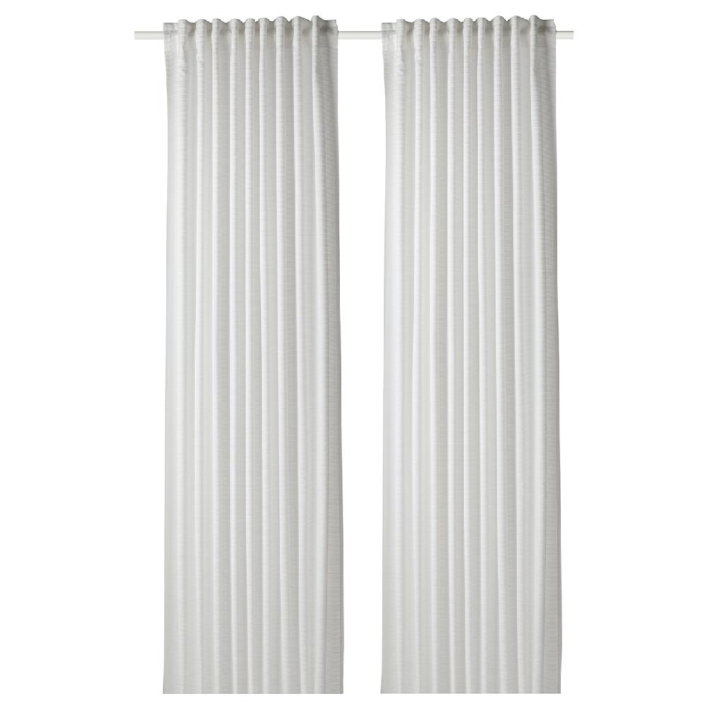 IKEA GUNNLAUG Gardine geräuschdämmend weiß 145x300 cm Verkauf
